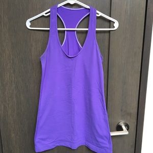 Lululemon cool racer back in bright purple